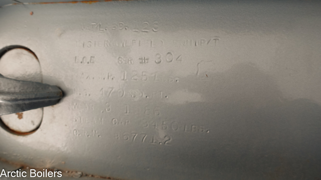 100 HP Lister Boiler Inside